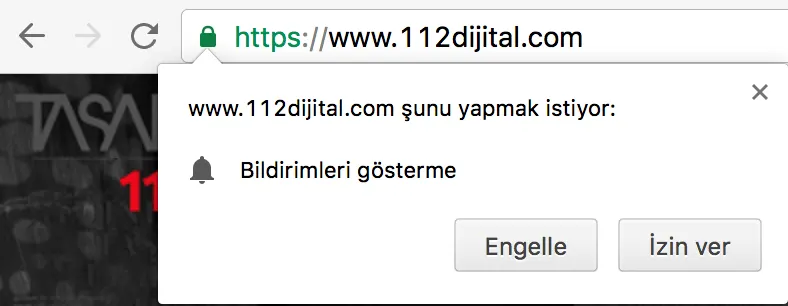 Web Push Notification İzin