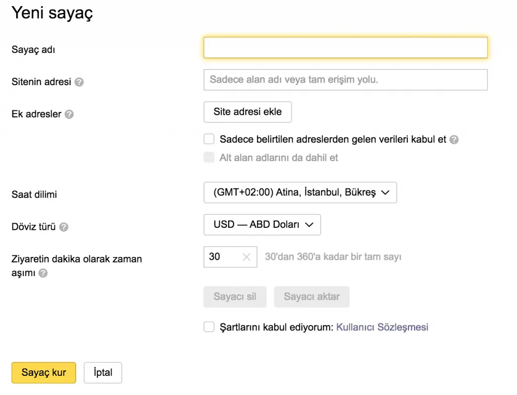 Yeni Başlayanlar İçin Yandex Metrica Kurulumu