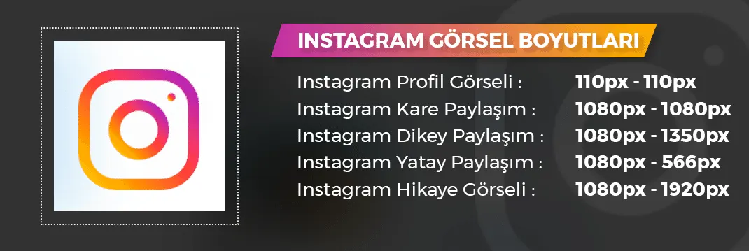 2019 Instagram Görsel Boyutları