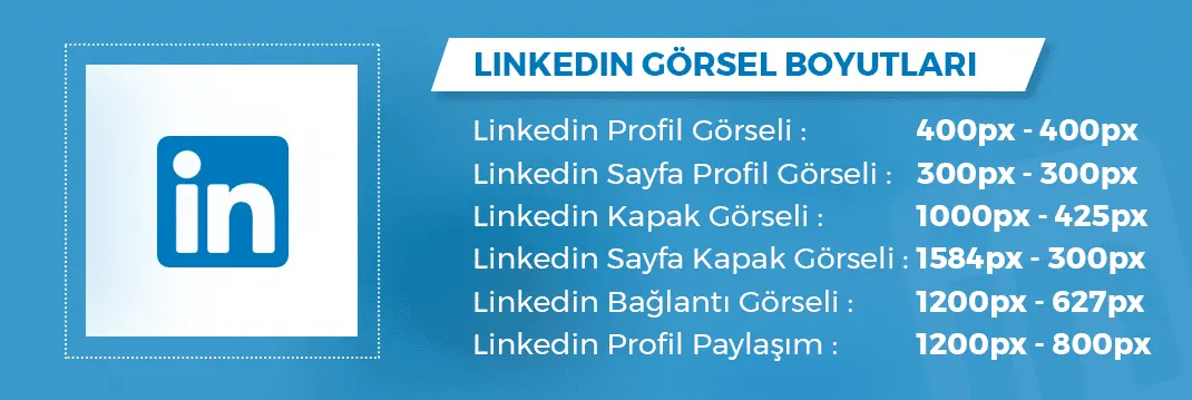 2019 Linkedin Görsel Boyutları