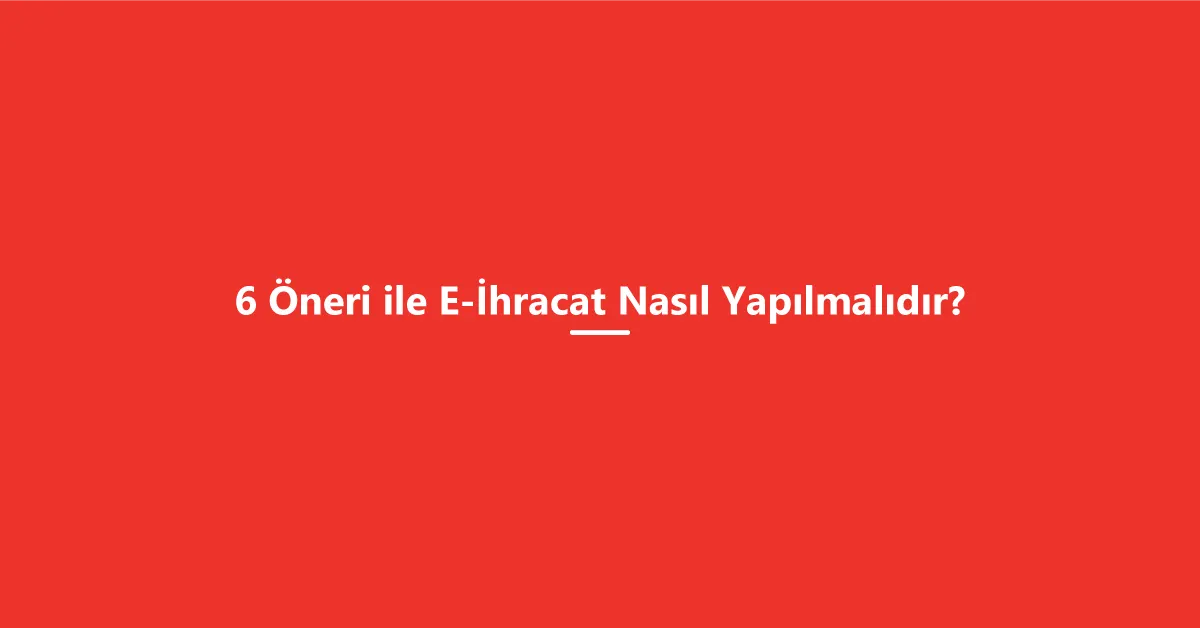 Mikro İhracat Nedir?