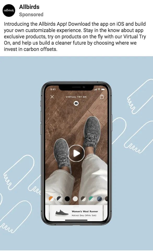 Allbirds Instagram Postu