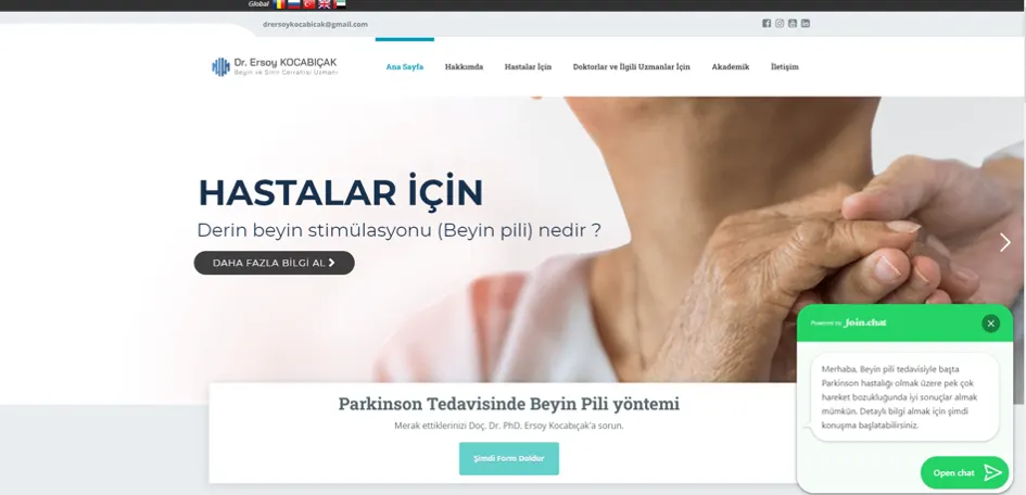 Sağlık Sektörüne Özel Hasta Dostu Web Site